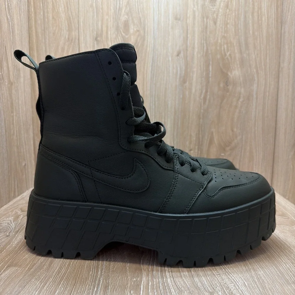 Nike Air Jordan 1 Brooklyn Deepest Green Combat Boots FJ5737-300 Wmns 11 Men 9.5